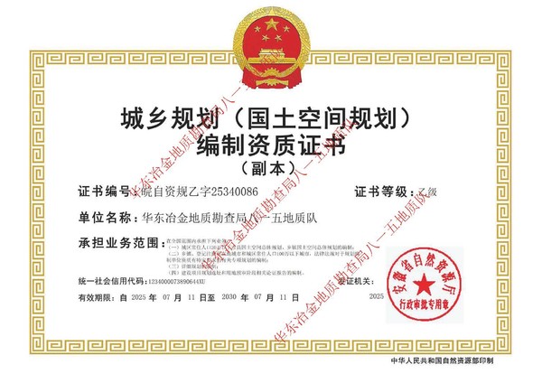 城乡规划（国土空间规划）编制乙级资质证书.jpg
